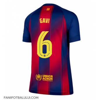 Barcelona Paez Gavi #6 Tricou Fotbal Replică 2025-26 Femei Acasa